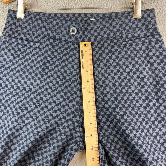 Betabrand Classic Yoga Dress Pants Sz L Blue pull on Stretch - Picture 7 of 10